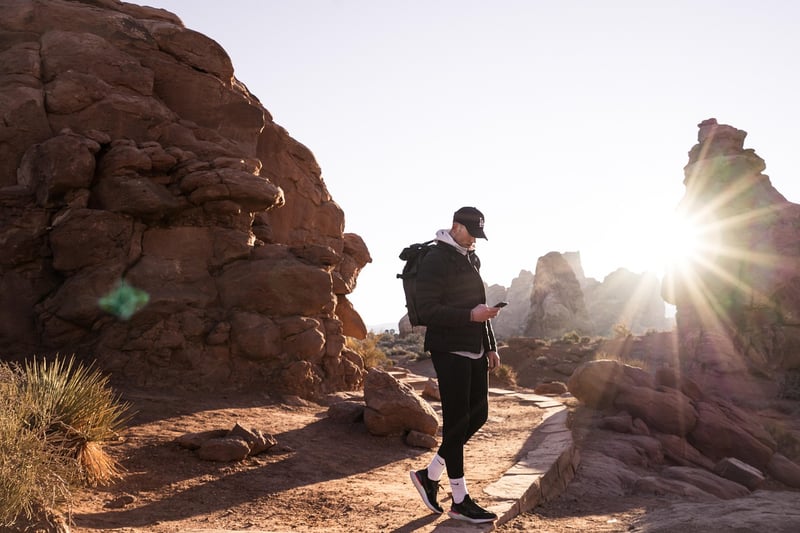 Hiker on Mountain